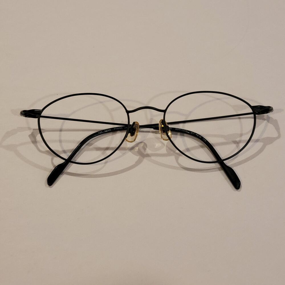 Nikon Duratitanium Eyeglasses DT4212 52x20x145 Black made in Japan
